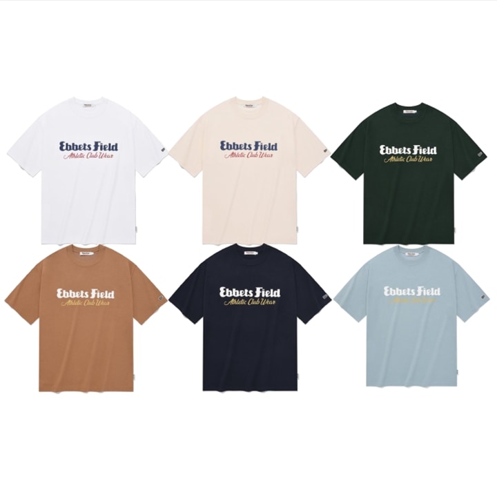 EBBETSFIELD クールコットン ベーシック ロゴ 半袖 Tシャツ