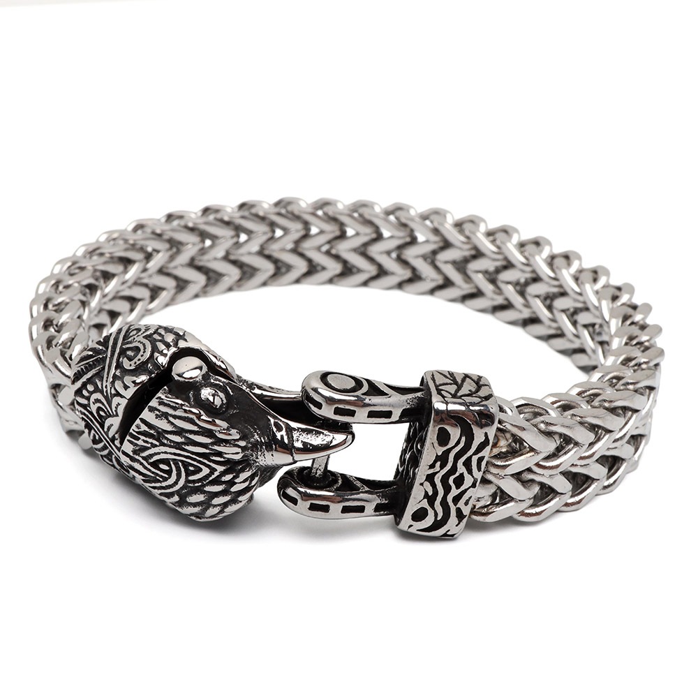 ステンレス ケルト 鷲ブレスレット [b984]
