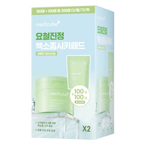 [大容量/ 凸凹鎮静] エキゾウム シカパッド リフィル企画 (100枚+100枚)