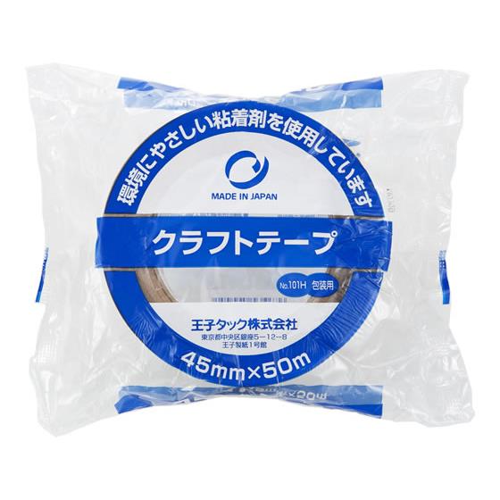クラフトテープ 45mm×50m 50巻 王子タック No.101H