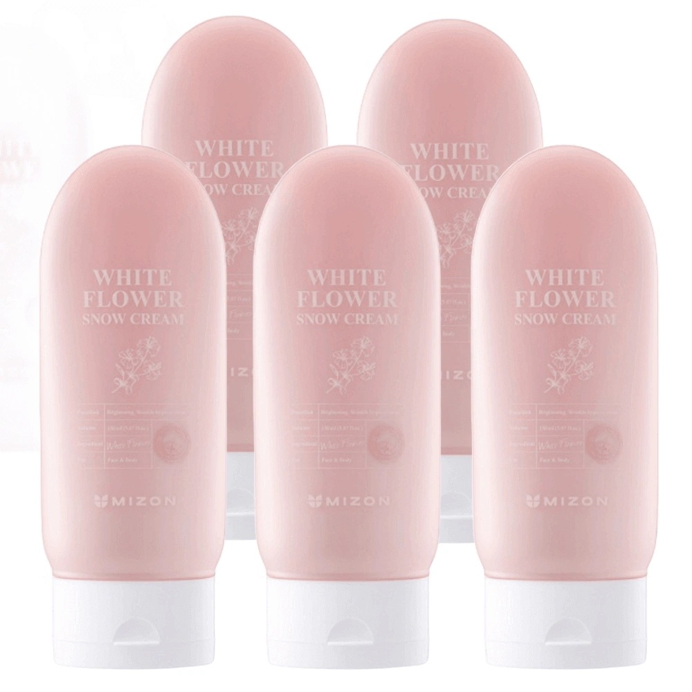 【正品】 ミズ*ン ホワイトフラワー スノートーンアップクリーム 150ML+150ML+150ML+150ML+150ML