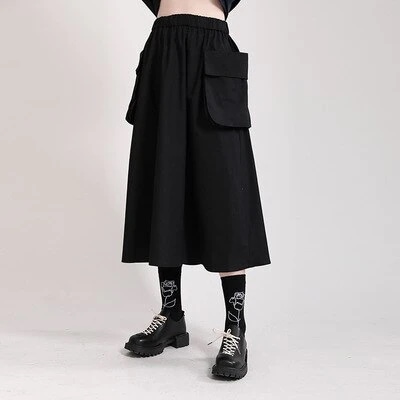 マキシスカートタイトスカート マキシスカート 2023ウエストゴムパンツ夏の新商品ジャパンブームダーク　マーメイドスカート 話題！サテンスカート