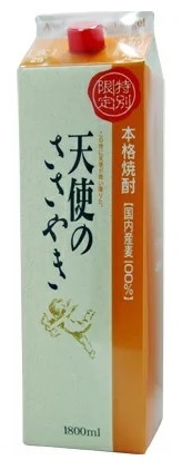 【送料無料】【ケース販売】【北陸限定流通商品】神楽酒造 天使のささやき 麦 25度 パック 1800ml6本【北海道沖縄県東北四国九州地方は必ず送料が掛かります】