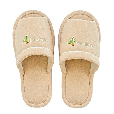 他サイト： コムフォルタ6 スリッパ ベージュ トイレ ふんわり シンプル 洗濯 洗える オカの商品画像