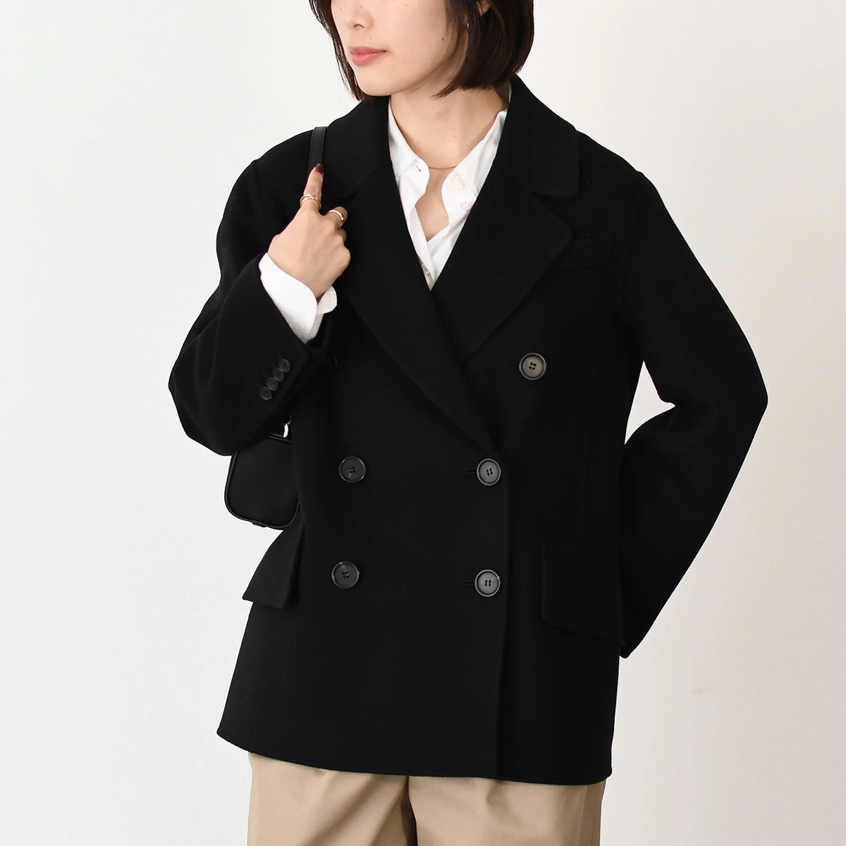 アウター LUKAS ルーカス ピュア ウール ダブルフェイス ジャケット 9046011600 レディース