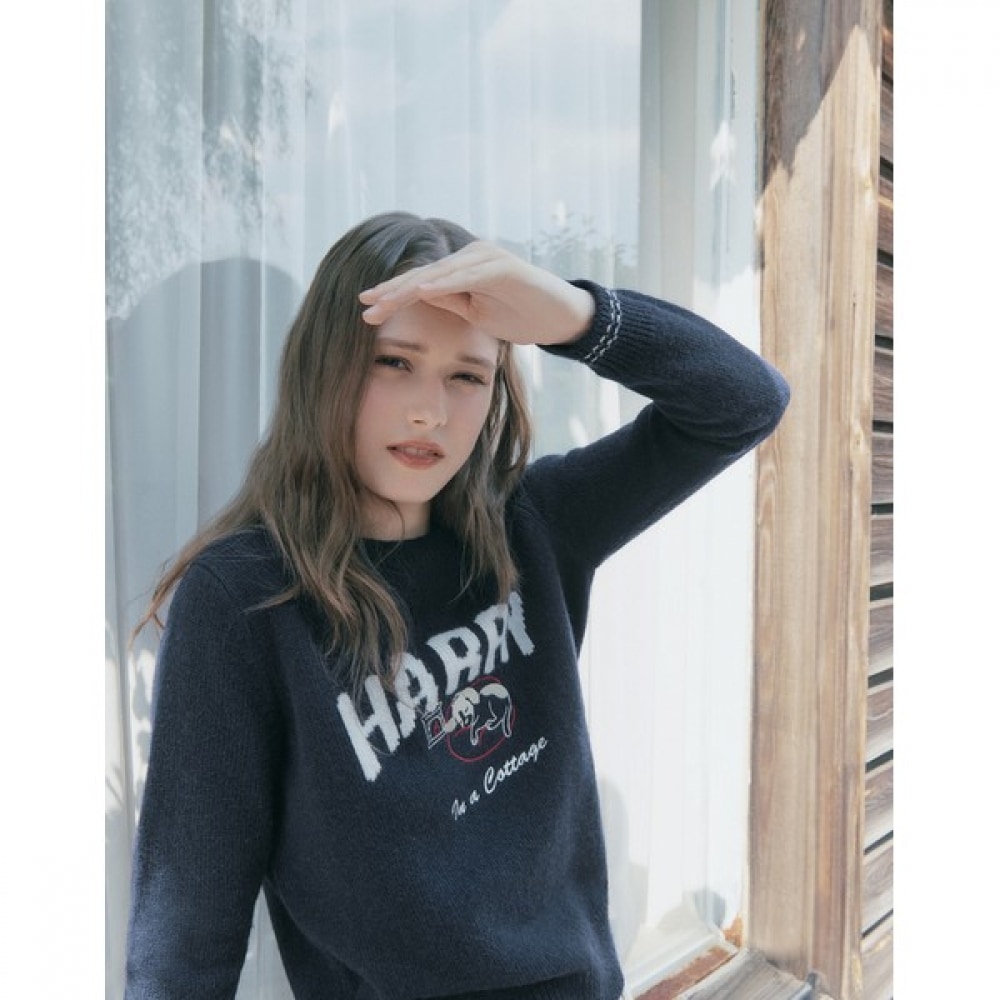 (ヘッジスレディース) 24FW インタルシアプルオーバーネイビー HSSW4DL87N2