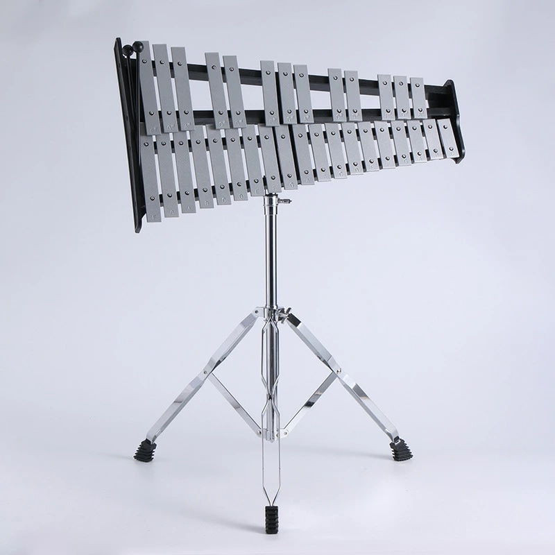 激安価格！グロッケン 鉄琴 グロッケンシュピール 32音 音楽打楽器 折りたたみスタンド ポータブル 収納ケース付き
