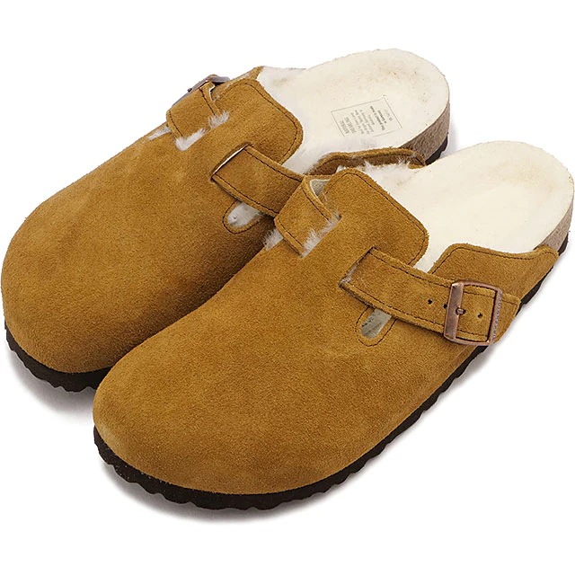 サンダル ボストン ベロア シアリング [1001141] レディース ドイツ製 コンフォートサンダル 健康サンダル MINK SUEDE-LE 正規取扱店