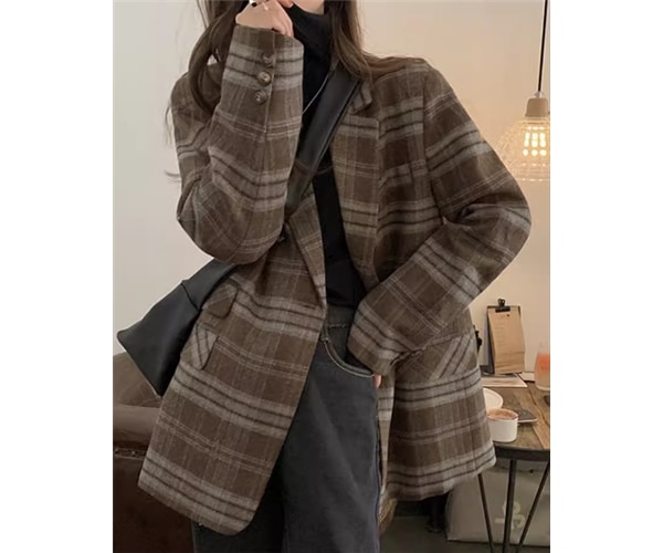 レディース コート アウター 上着 ウール チェスター ミドル丈 長袖 襟付き スーツカラー ストレート ポケット 前開き 異国風 ボタン かわいい 大人可愛い きれいめ カジュアル 上品 おしゃれ