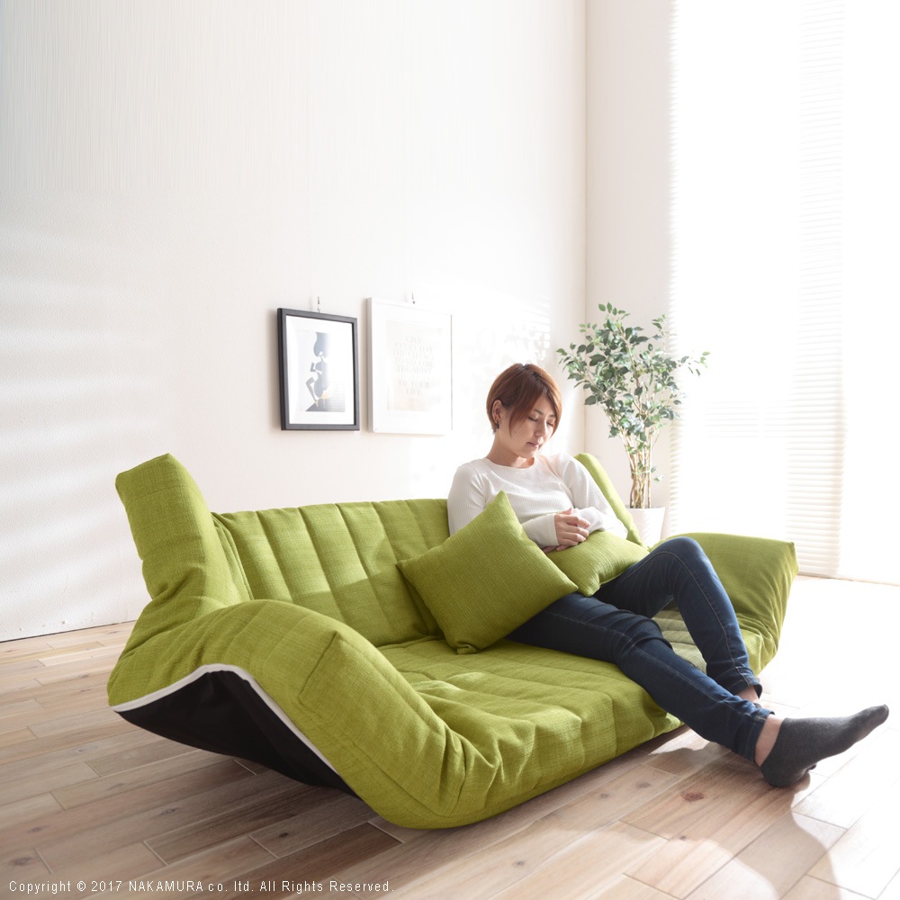 ソファー 2人掛け ベッド おしゃれ 低反発 リクライニング フルフラット 完成品 ロータイプ 二人掛け