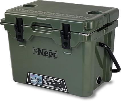 Neer 低く グレイシャーズクーラーボックス 40QT 37.8L オリーブ