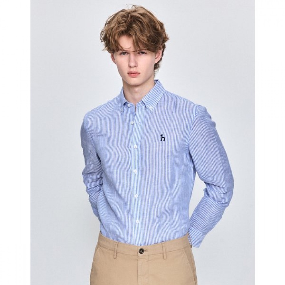 [25SS] ブルーリネンストライプシャツHZSH5B321B2 14,988円