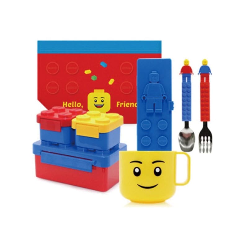 [OXFORD] レゴブロック 子供用 お弁当箱 ランチボックス 4点セット