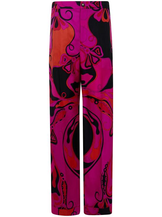 EMILIO PUCCI Women Straight Pants 6HRT10 6H731 026 FUCHSIA BLACK