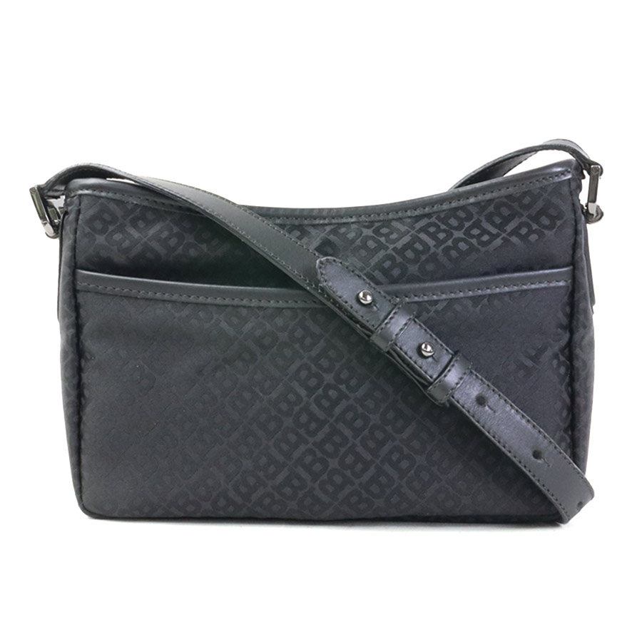 バリー BALLY ショルダーバッグ ナイロンキャンバス/レザー ブラック ユニセックス r11155a
