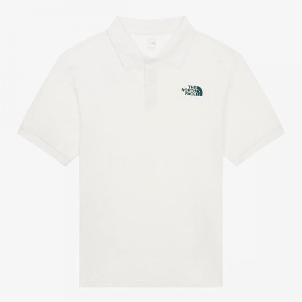 ノースフェイス メンズ サンデール 半袖 ポロシャツ OFF WHITE NT7PR10C