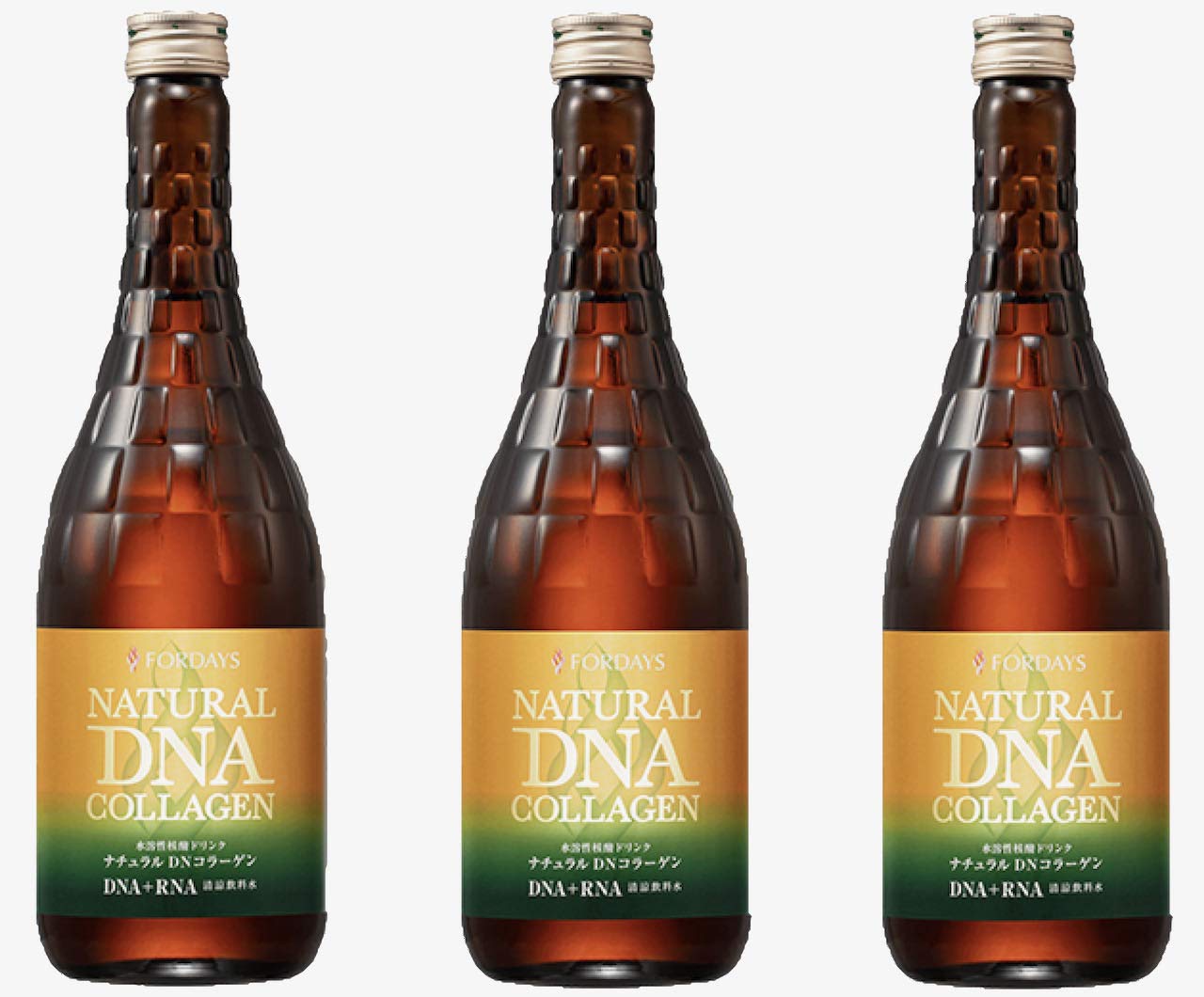 甘さひかえめ　NEW フォーデイズ 核酸ドリンク ナチュラル DN コラーゲン3本（720ml×3）FORDAYS