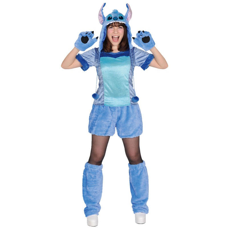 コスプレ 仮装 大人用モコモコスティッチ 【 コスプレ 衣装 ハロウィン 仮装 コスチューム ディズニー グッズ 正規ライセンス品 リロ＆スティッチ 公式 余興 パーティーグッズ 】