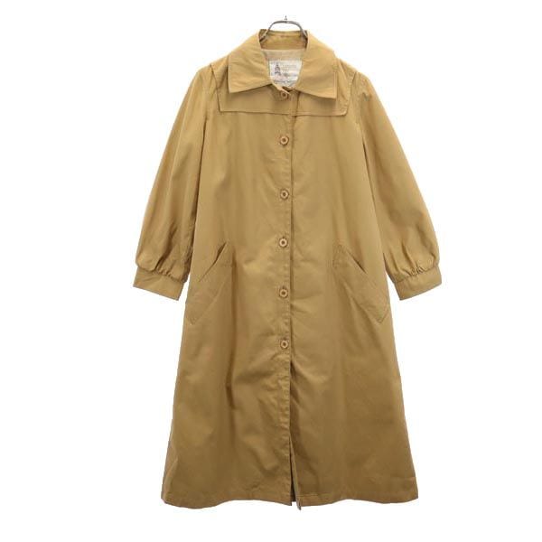 70s 80s ヴィンテージ ステンカラーコート 8 ブラウン レディース