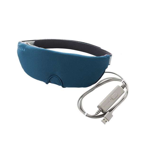 HCI-H01NV アイマスク ホットアイマスク USB給電式 2段階温度調節(42℃47℃) 遮光 リラックス ネイビー メーカー直送