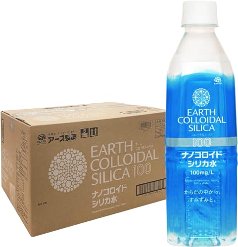アース製薬 アースコロイダルシリカ100 シリカ水100mg/L 中硬水 500mL24本