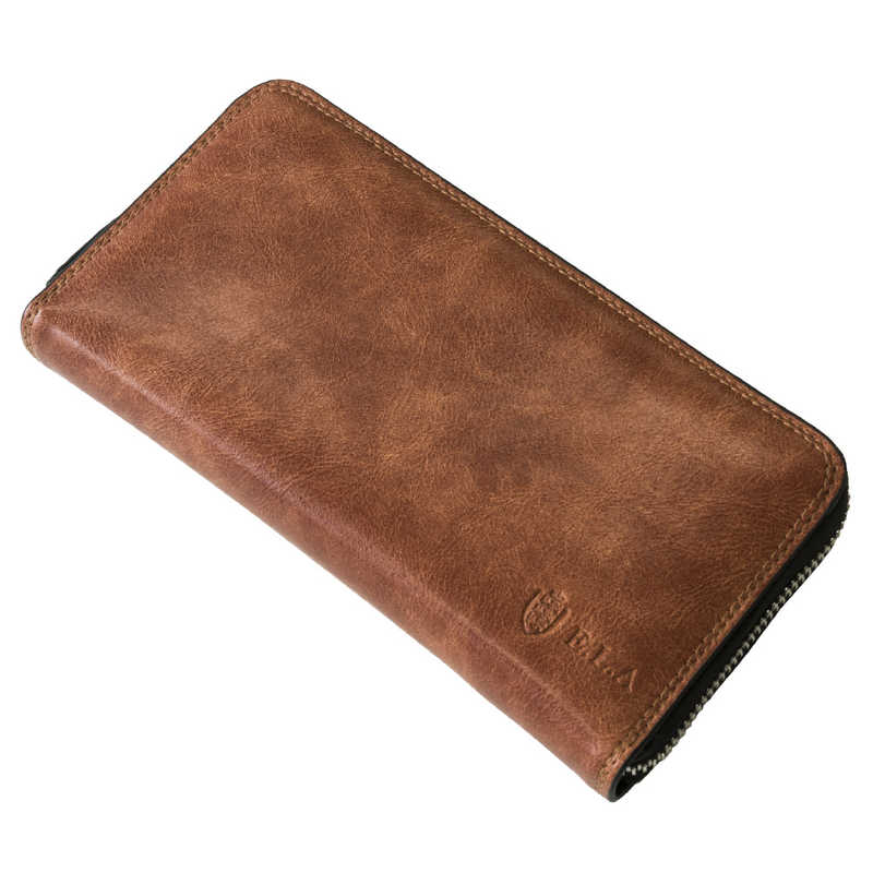 ELA　ラウンドファスナー 長財布　ELA9029LBR