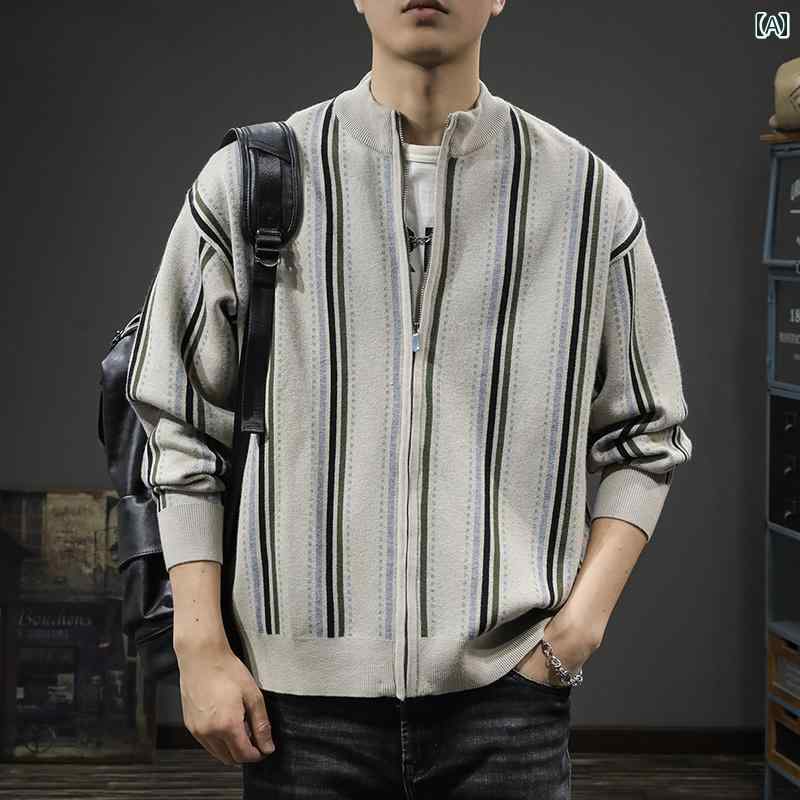 メンズ 秋冬 長袖 厚手 ニット トップス セーター レイヤード カジュアル おしゃれ 普段使い 着やい 動きやい 快適 レジャー アウトドア ワーク