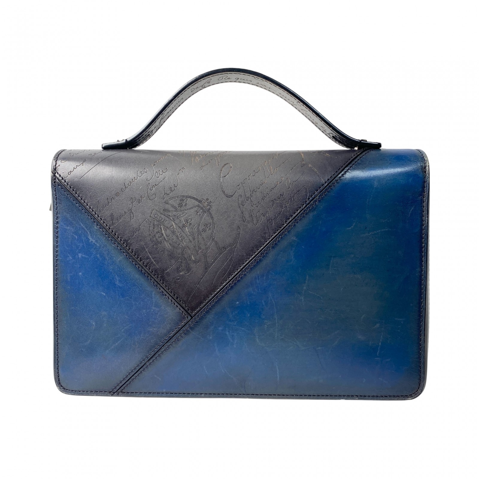 ベルルッティ Berluti メンズ イタウバ メンズ パッチワーク カリグラフィ 長財布 クラッチ 日本限定