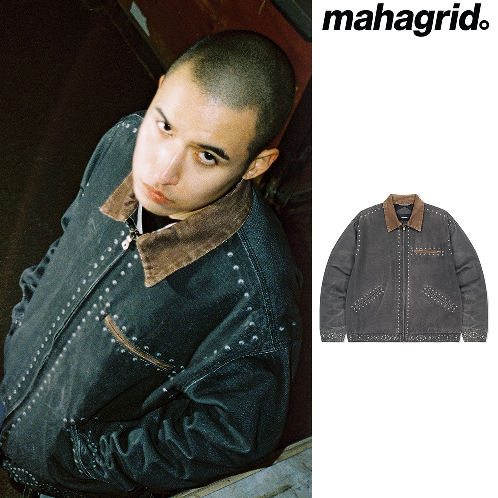 [mahagrid] ALLOVER VINTAGE PRINT WORK JACKET