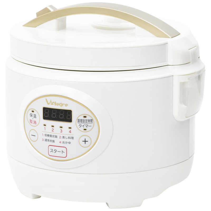 糖質カット炊飯器 3合 ホワイト VIRCL3AWT 7,671円