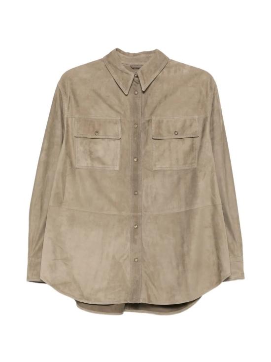 BRUNELLO CUCINELLI Women Shirts MPCAL7436 C8850 SUEDE