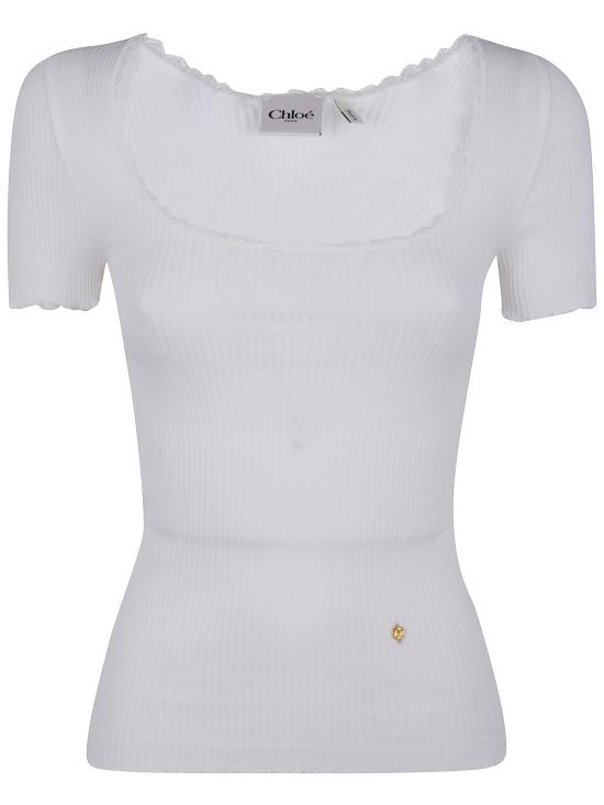 CHLOE Women Tops CH25WJH02185 101 WHITE