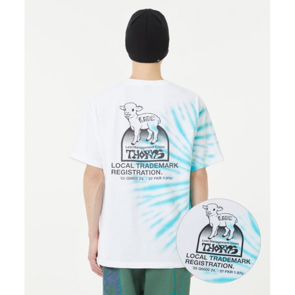 LMC ソーンズタイダイラム T シャツホワイト