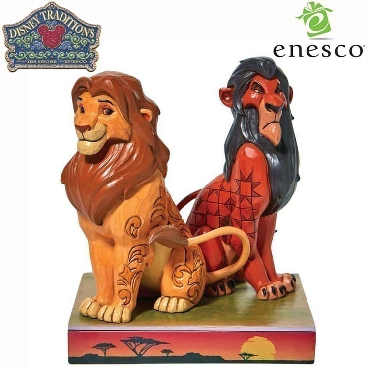 enesco(エネスコ) Disney Traditions シンバ＆スカー ディズニー フィギュア コレクション 人気 ブランド ギフト クリスマス 贈り物 プレゼントに最適