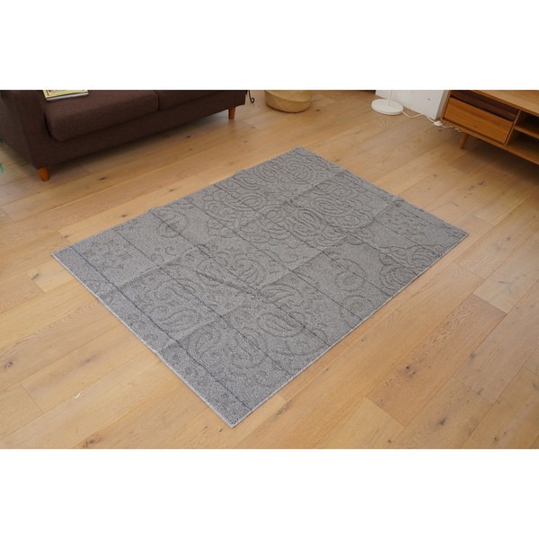 スミノエ 13285696 130185 グレー 洗える ラグ ノエル 130×185cm グレー メーカー直送
