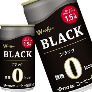 伊藤園伊藤園 Ｗ ブラックコーヒー 165g缶90本［30本3箱］［賞味期限：3ヶ月以上］北海道沖縄離島は送料無料対象外［送料無料］45営業日以内に出荷