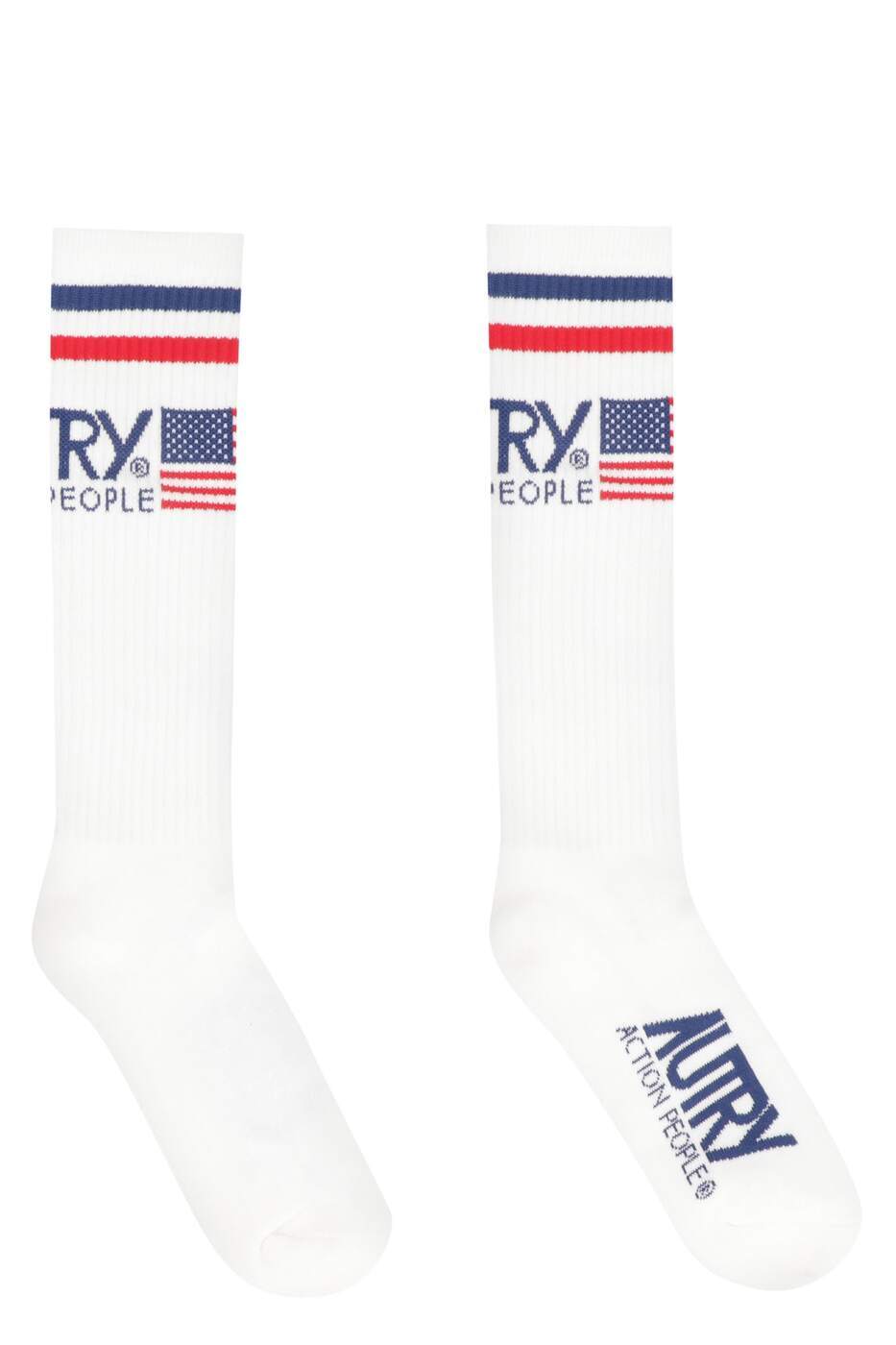 SOIU44WB WHT/BLUE ホワイト 秋冬2023 ソックス メンズ ia