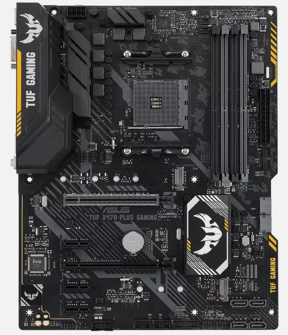 ASUS TUF X470-PLUS GAMING AMD X470 AM4 DDR4 SATA3 M.2 HDMI DVI-D ATX Motherboard