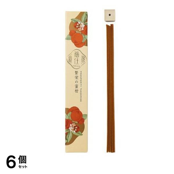 日本香堂 福住 (ふくずみ) 繁栄の蜜柑 香立付 40本入 6個セット
