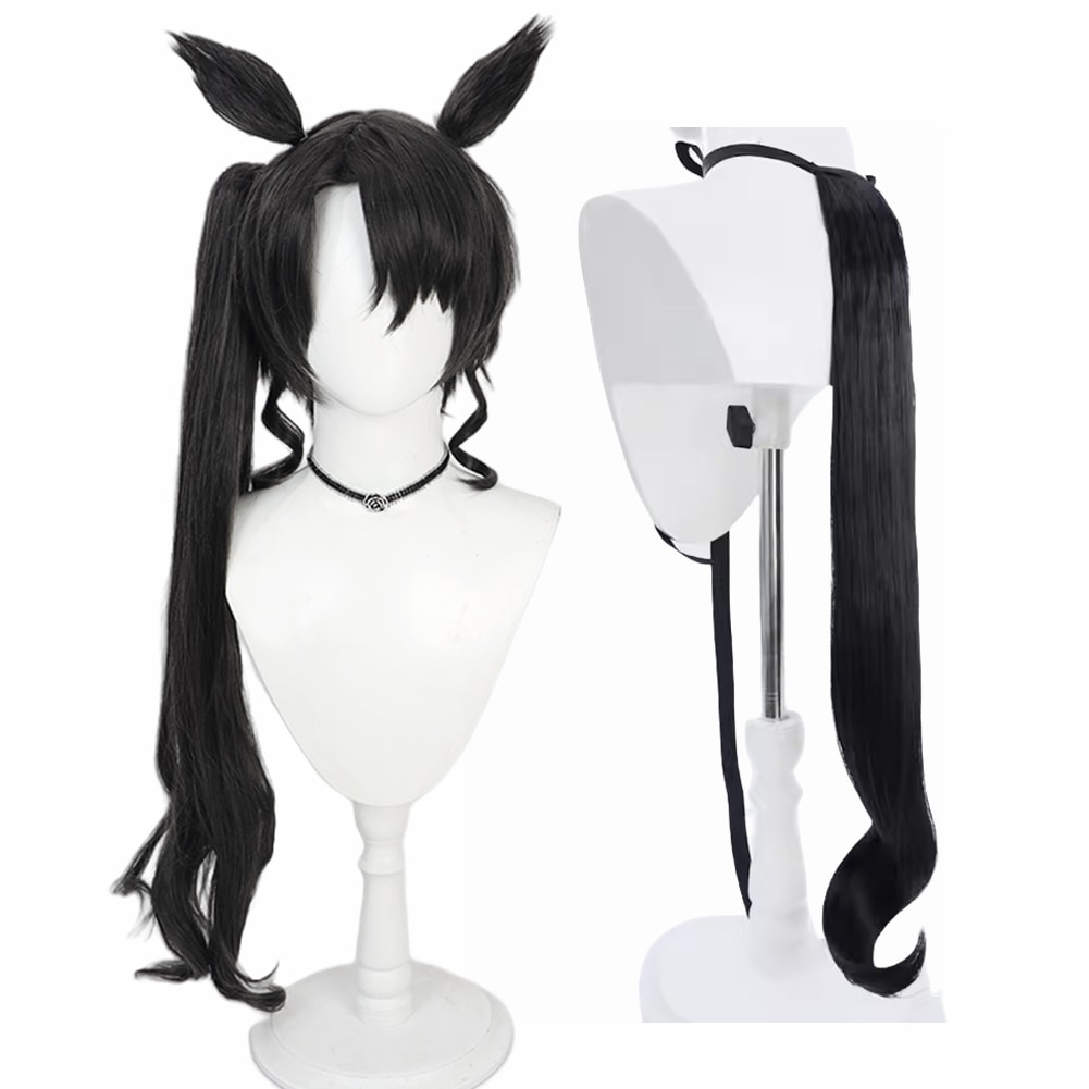 サトノクラウン コスプレウィッグ 耳付き 尻尾付き かつら カツラ 耐熱 演出服 アニメ 祭り ハロウィン クリスマス 学園祭 文化祭