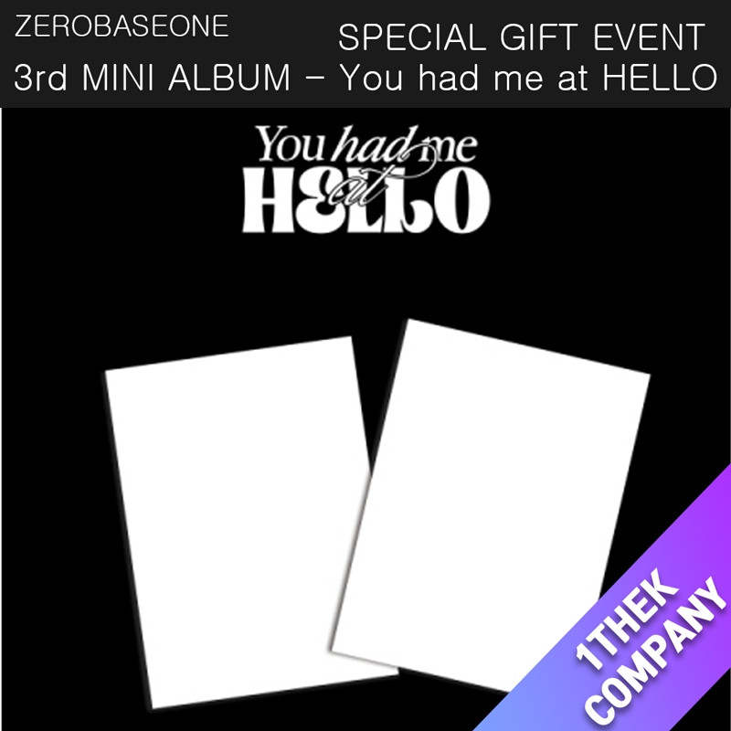 (２種セット)( オンライン特典 ) ZEROBASEONE － 3rd MINI ALBUM - You had me at HELLO