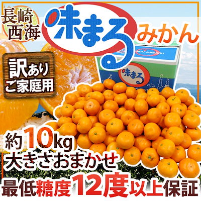 Qoo10 送料無料 長崎 西海 味まるみかん 訳 食品