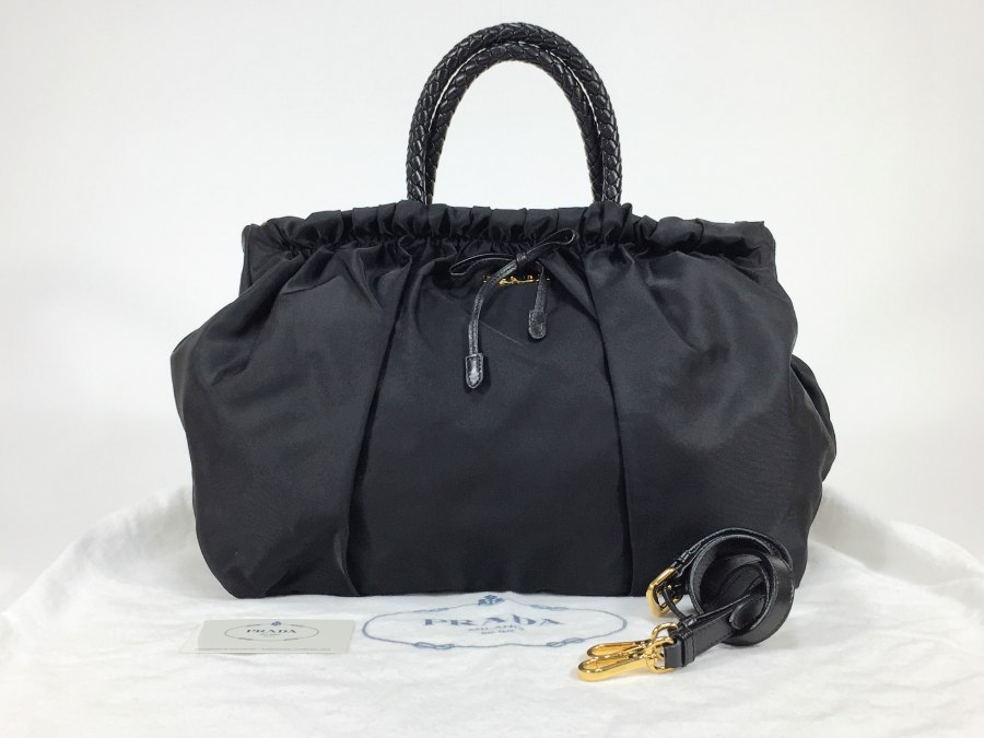 トートバッグ ナイロンレザー ブラック ショルダートート 【中古品】 48,642円