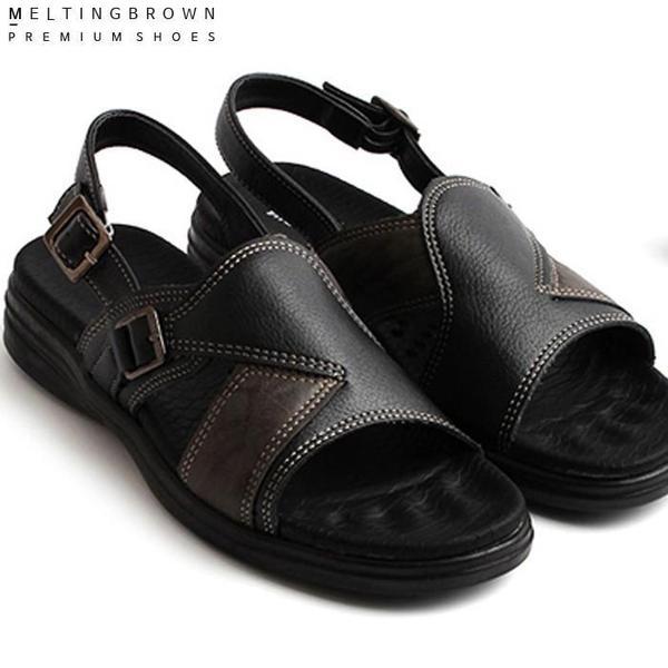 男性レザーサンダル オフィスレザーサンダル 男性用レザーサンダル MK31