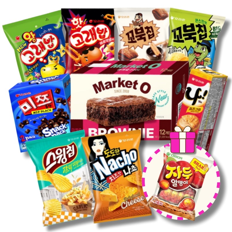 [韓国人気菓子セット] お菓子 8種 大容量 セット GIFT すもも 粒 ゼリー 216g