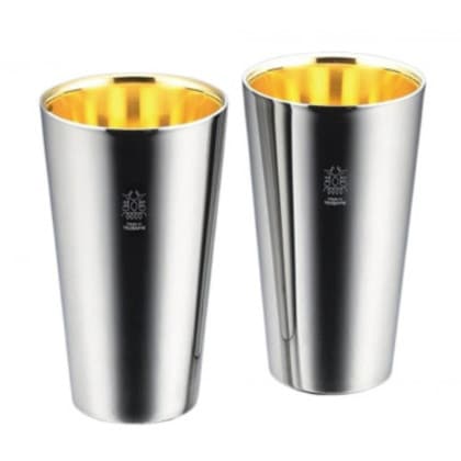 18-8ステンレスW構造タンブラー2PC(内面24金メッキ) TM-033 0233019