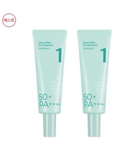 [1+1企画] 1番 青草 真に澄んだ水 膜線クリーム 50ml + 50ml デュオ企画 (SPF50 + PA++++) 肌の鎮静/鎮静剤/低刺激日焼け止め/イージーウォッシャブル