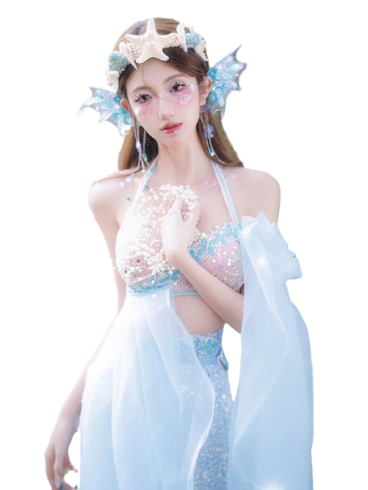 人魚姫服装レディースコスプレ