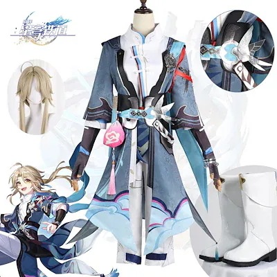 崩壊スターレイル 彦卿 コスプレ げんきょう コスチューム ハロウィン 変装 仮装期間限定30％コスチューム一式