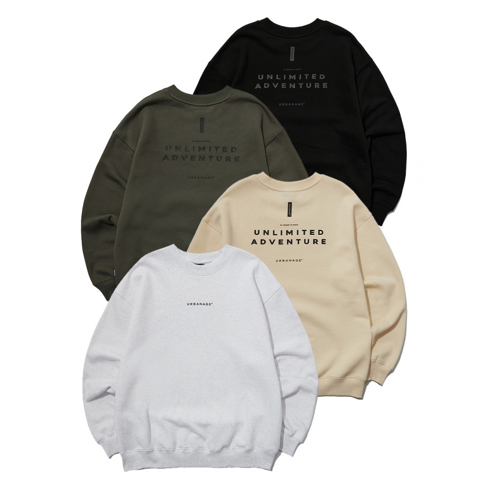 URBANAGE アンリミテッドオーバーマンツーマン (4 Color)